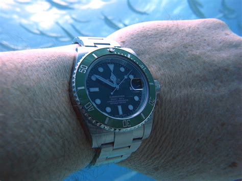 wearing rolex in jacuzzi